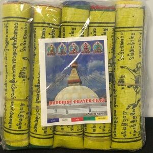 4” Buddhist Prayer Flags Banner Nepal Buddha Heal Prayer Climb Garden Buddha